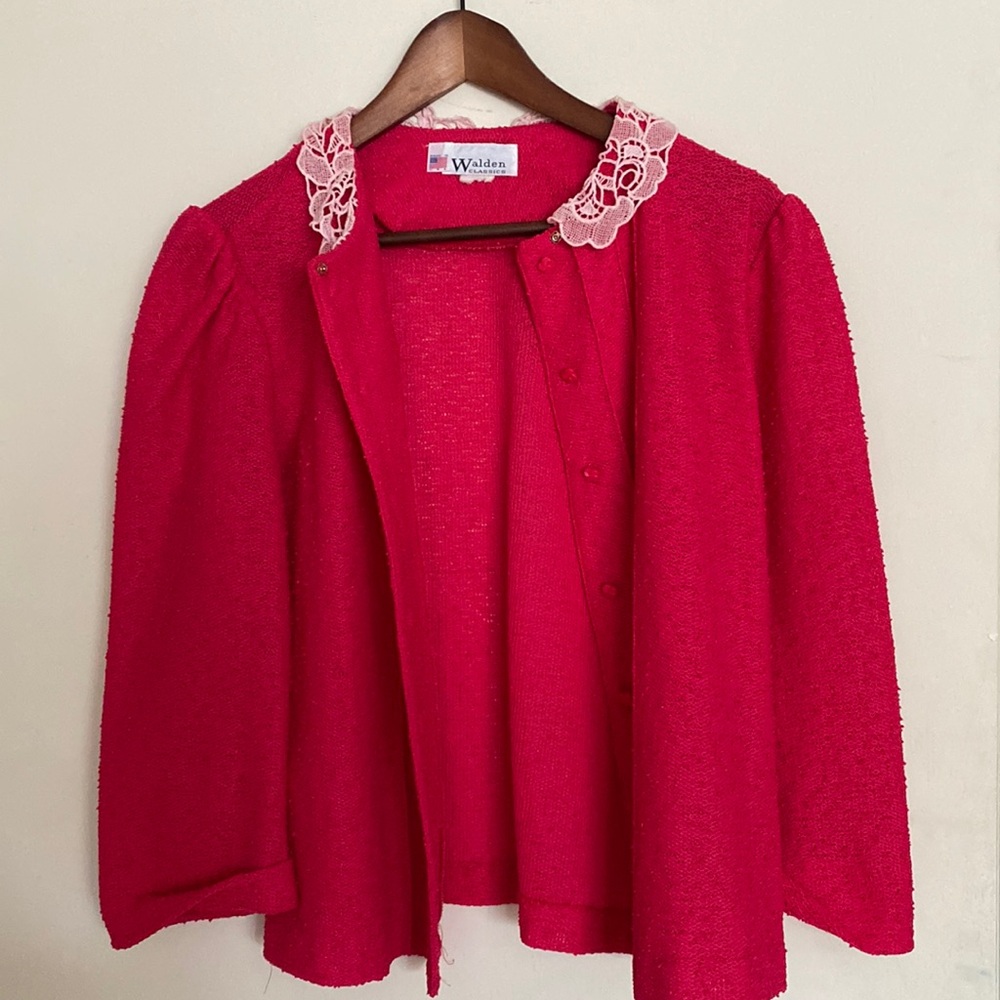 Vintage pink blouse.